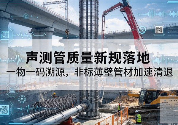 河东区声测管质量新规落地，一物一码溯源，非标薄壁管材加速清退