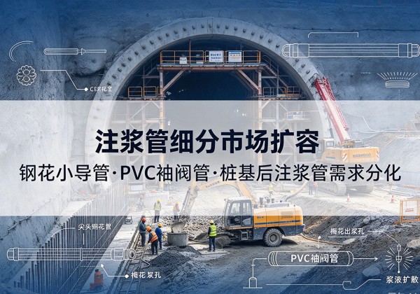河东区注浆管细分市场扩容，隧道钢花小导管、PVC 袖阀管、桩基后注浆管需求分化